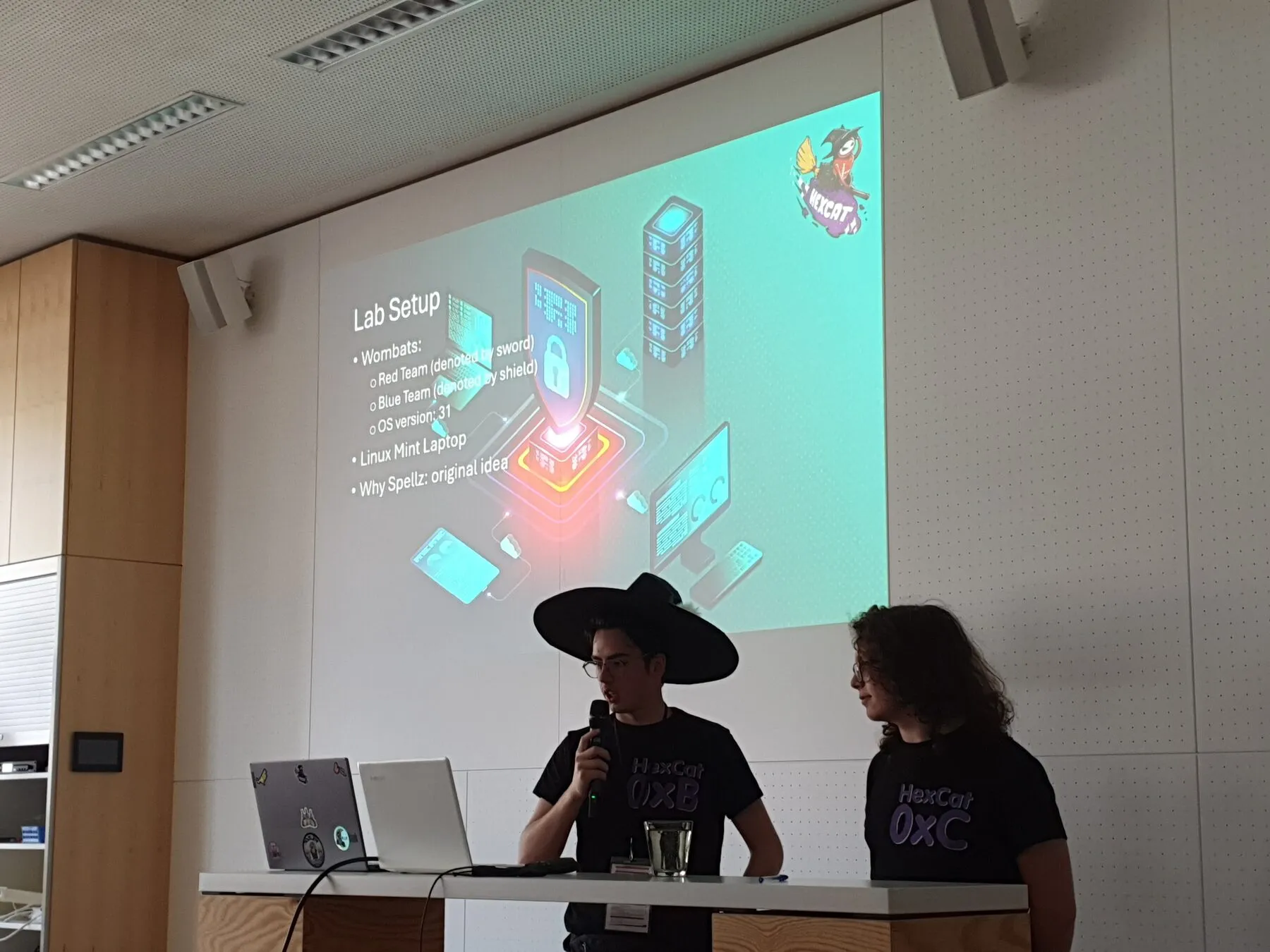 Students are presenting their student papers at the ECER conference